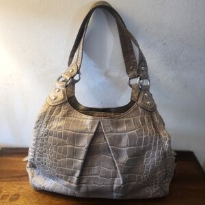 Coach | Maggie Crocodile Embossed Madison Handbag